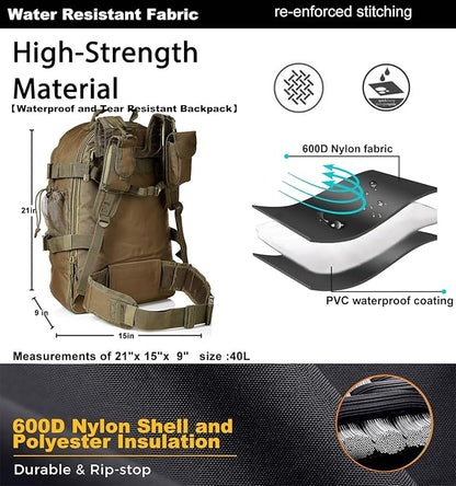 Miramrax Tactical Backpack Military Army Daypack - Image 3