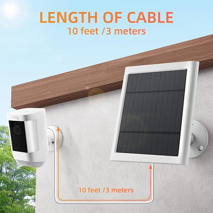 Solar Panel for Ring Camera, 2 Pack 4W Solar Charger Compatible - Image 4