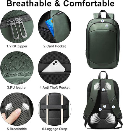Slim Laptop Backpack for Men, Waterproof Expandable High Tech Business Work - Image 6
