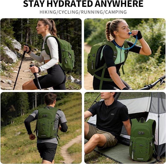 KABAQOO Hydration Backpack, 18L Multipurpose Hiking Backpack - Image 6
