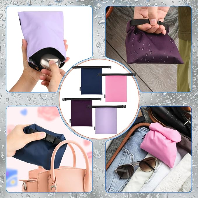 Cosmos 3 Pcs Waterproof Dry Bag, Mini Waterproof Pouch Portable Dry Sacks Small - Image 7