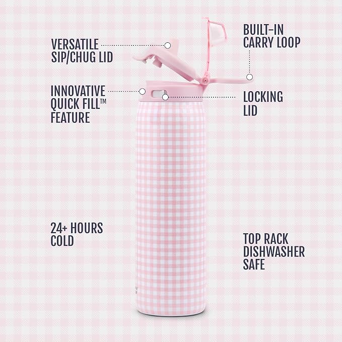 Ello Pop & Fill 22oz Stainless Steel Water Bottle - Image 3