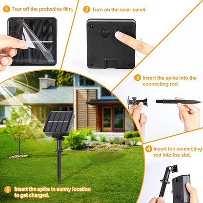 Extra-long 288FT 800LED Solar Fairy String Lights, 8 Lighting Modes, Warm White - Image 6