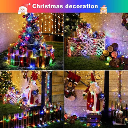 JMEXSUSS 2 Pack Solar Christmas Lights Outdoor Waterproof, Each 33FT 100 LED - Image 7