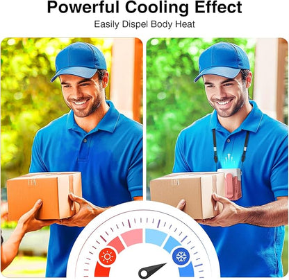 Portable Fan 4000mAh Rechargeable, 4 Speeds 13000RPM Strong Airflow, Personal - Image 5