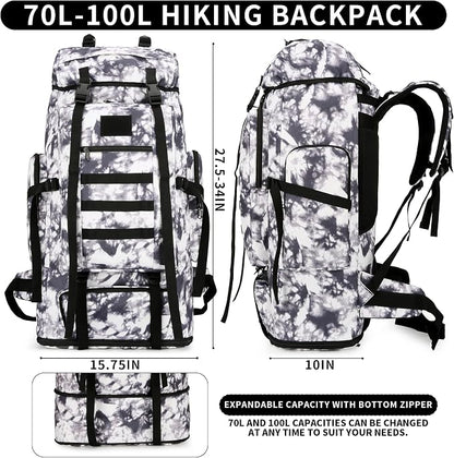 Hiking Backpack for Men 70L/100L Camping Backpack Military Rucksack Molle 3 - Image 2