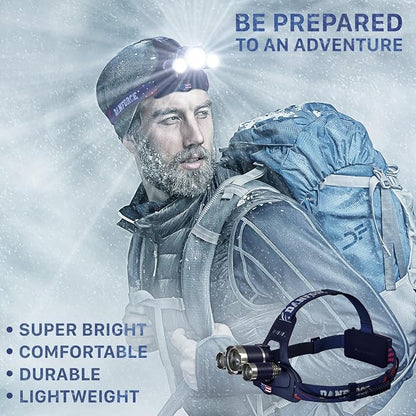 DanForce Headlamp. USB Rechargeable LED Head Lamp. Ultra Bright LUMINUS 1080 - Image 5