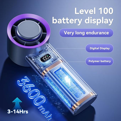 MUXNW Portable Fan For Travel Mini: Small Pocket Handheld Fan Personal - Image 4
