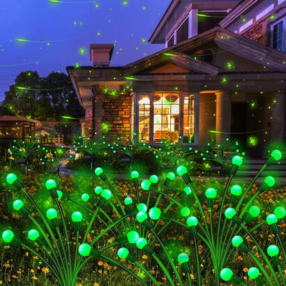 Kohlrabi Solar St Patricks Day Lights Outdoor, 2 Pack 16 LED Solar Green by KohlrabiDecor