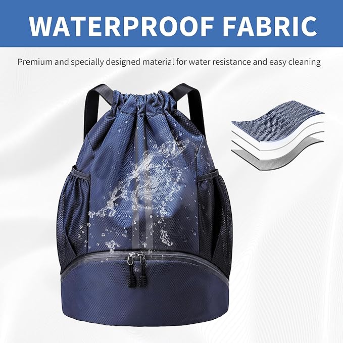 JELUTAR Drawstring Backpack Gym Bag - Image 3