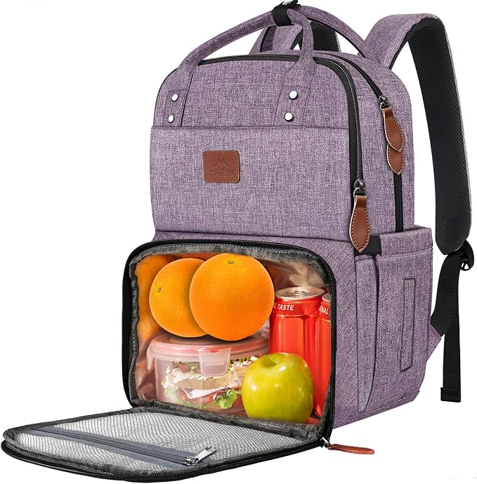 MATEIN Laptop Backpack with Lunch Box, Insulated Women Backpacks with Cooler by MATEIN