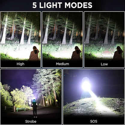 NJ FOREVER LED Rechargeable Headlamp, 3000 Lumens Super Bright Head Lamp - Image 4