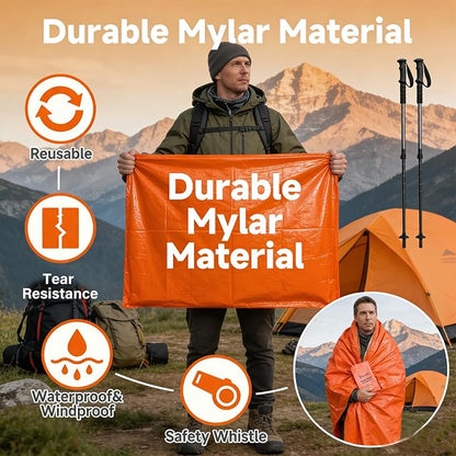 Sleeping Bag, Terrashell Blanket, Emergency Sleeping Bag, Waterproof, Compact - Image 5