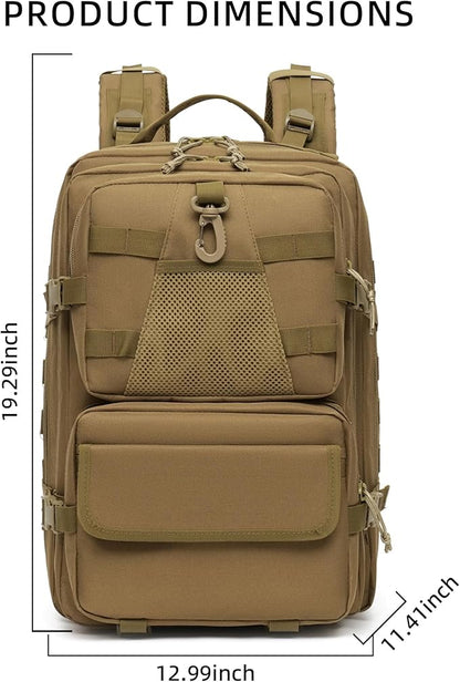 aiGear 50L Military Tactical Backpack 3 Days Assault Pack Large Day Backpack - Image 3