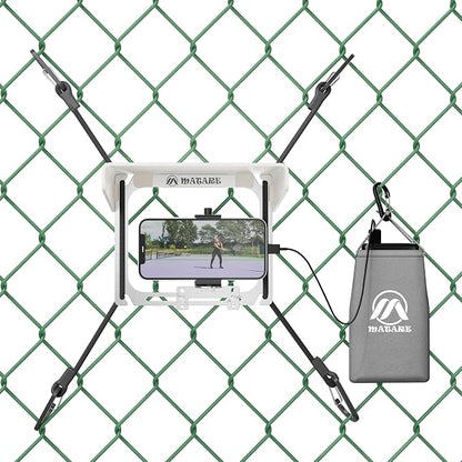 Cell Phone Fence Mount with Shade, Mounting Kit Works with iPhone, Mevo Start by Matare