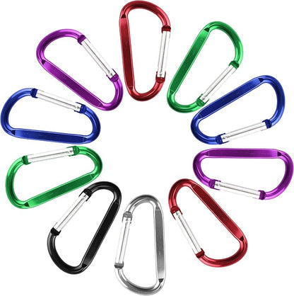 SWATOM Aluminum D-Shape Carabiner Clip 1.6/1.8/2.2/2.6/3 Inches Spring Snap - Image 6