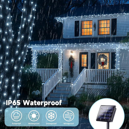 Extra-Long 144FT Solar String Lights Outdoor, 2 Pack 400LED Solar Fairy Lights - Image 3