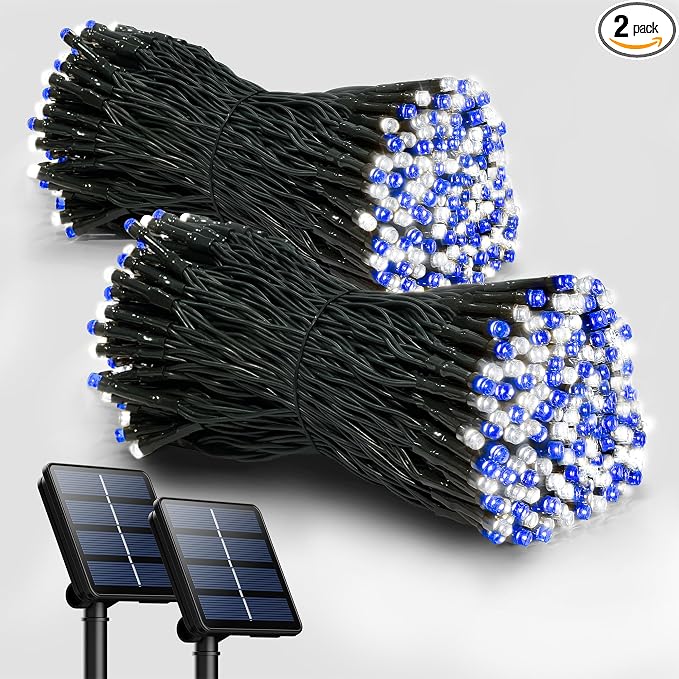 Selarlyt 2 Pack Solar Christmas Lights Outdoor, 72FT 200 LED Solar String Lights by SelarlytLighting