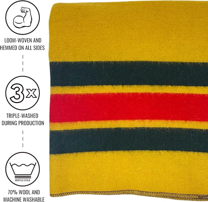 Arcturus Rainier Wool Blanket, Washable Wool Blanket - Image 3