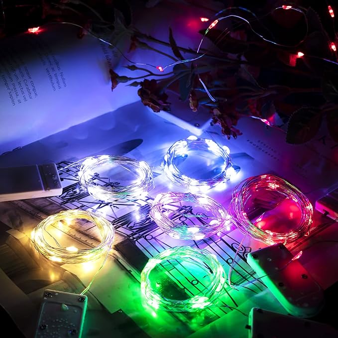 Brightown 12 Pack LED Fairy Lights, Waterproof, 7 Feet, 20 LEDs, Battery - Image 7