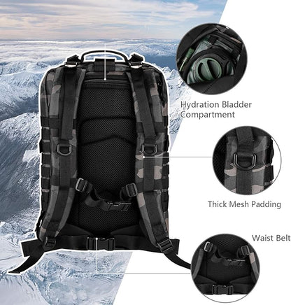 Hannibal Tactical MOLLE Assault Pack, Tactical Backpack Military Army Camping - Image 5