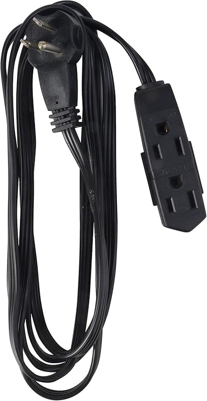 Woods 2243 16/3 Flat Indoor Extension Cord, 3 Grounded Outlets, Right Angled - Image 2