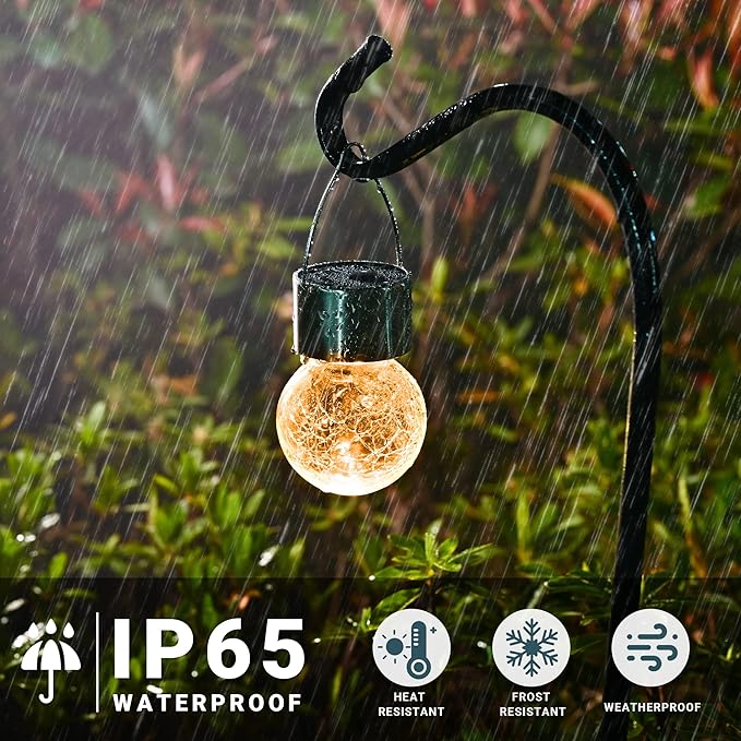 SOLPEX 12 Pack Solar Outdoor Lights Decorative, Hanging Christmas Decoration - Image 4