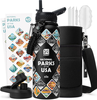 DYSANKY National Parks Water Bottle – 40 oz Insulated Stainless Steel Bottle by DYSANKY