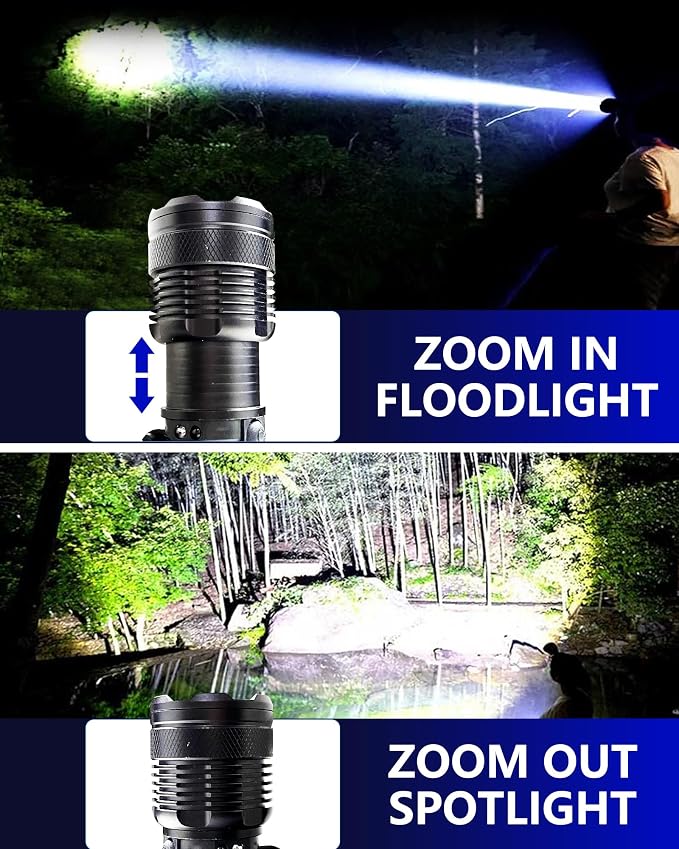 Headlamp Rechargeable -100, 000LM Bright LED HeadLamp, 40H Runtime, Waterproof - Image 3