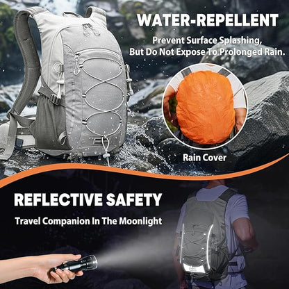 25L Hiking Backpack with Rain Cover Lightweight Hiking Daypack - Image 4