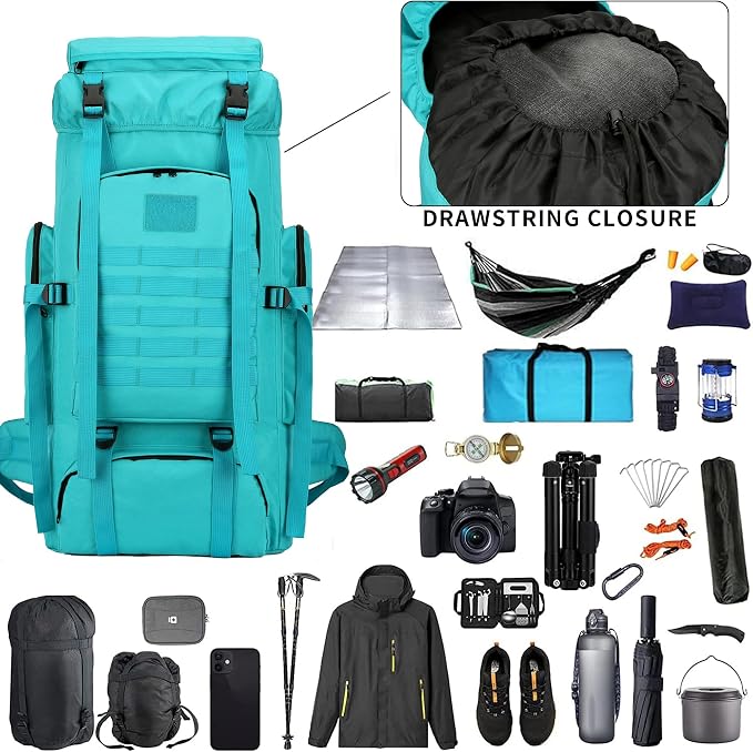 Hiking Backpack for Men 70L/100L Camping Backpack Military Rucksack Molle 3 - Image 4