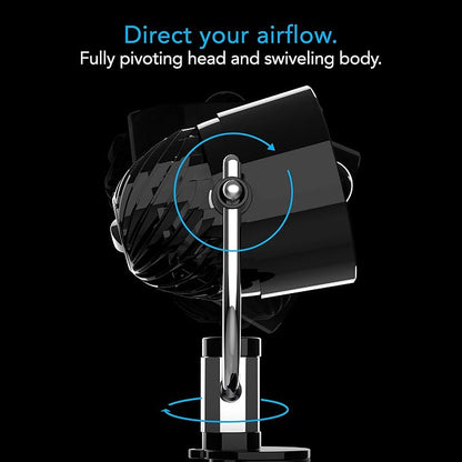 Vornado Pivot Clip Personal Air Circulator, Portable Desk Fan - Image 7