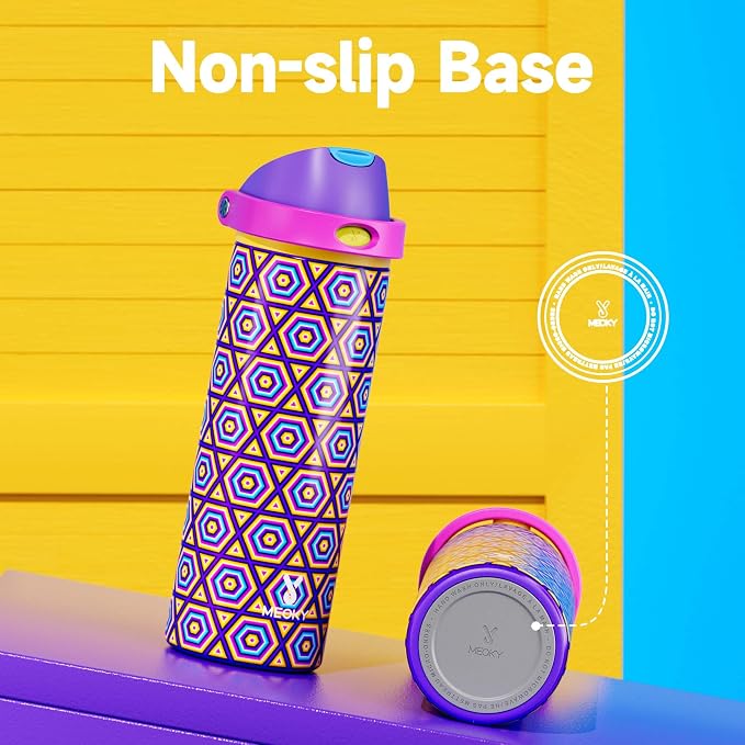 24 oz Insulated Water Bottle for Women: Meoky Stainless Steel Water Bottle - Image 9