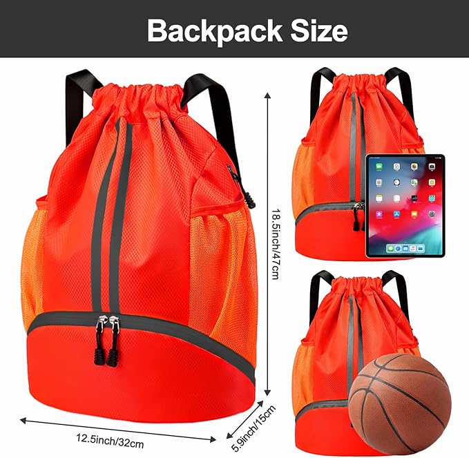 Hoedia Sports Drawstring Backpack - Image 6