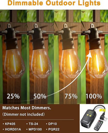 30FT LED Outdoor String Lights - Image 6