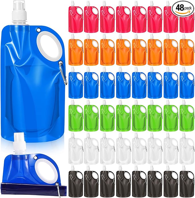 LemonRoad 22OZ Collapsible Water Bottles Bulk Foldable Water Bottles by Unknown