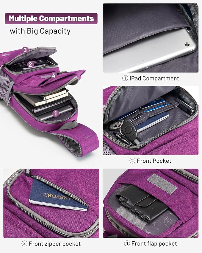 OIWAS Sling Bag Crossbody Backpack - Image 4