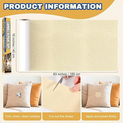 Canvas Repair Tape, 16 x 63 Inch Waterproof Heavy Duty Fabric Tape - Image 3