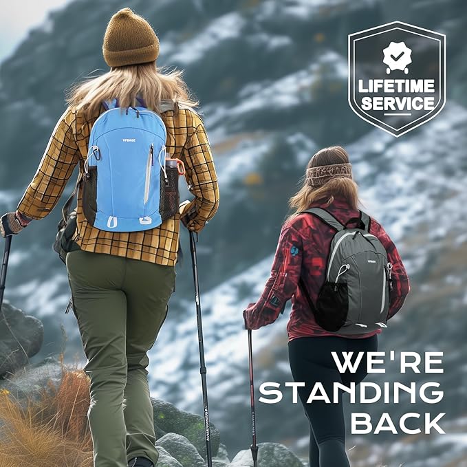 VPBAGE 15L Water-resistant Hiking Daypack, Small Backpack Travel Outdoor - Image 6