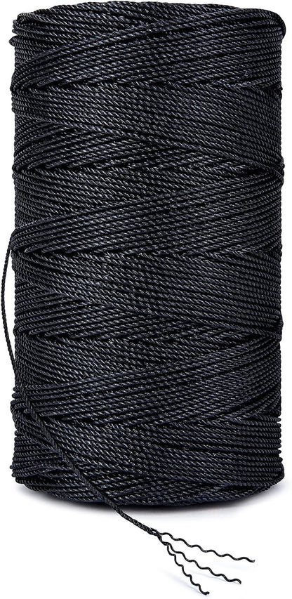 HONGDA Tarred Twine, 1080 Feet Nylon Twine #18 Bank Line-Black Nylon String - Image 5