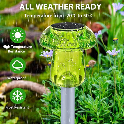 Benany Solar Lights Outdoor, 16 Pack Mushroom Lights Outside Waterproof - Image 6