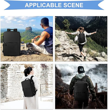 coowoz Black Travel Backpack For Women Men Airline Approved, Carry On Backpack - Image 7