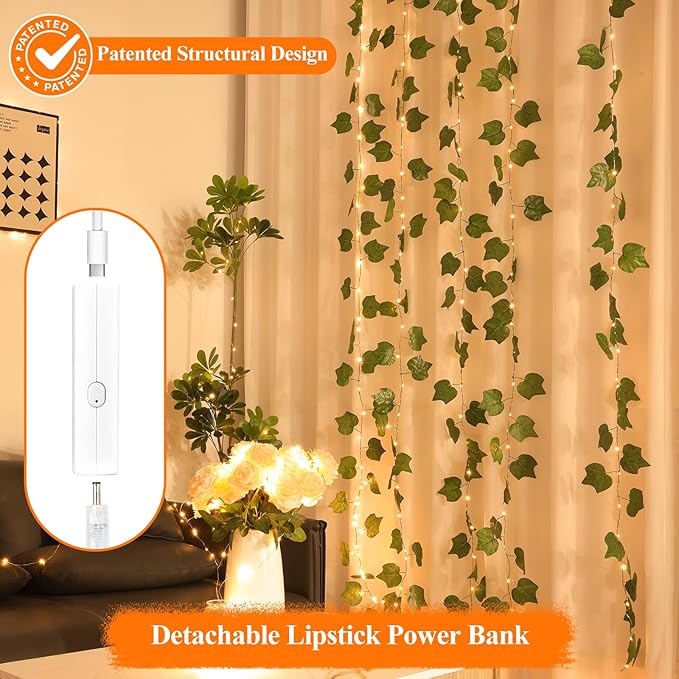 Lakumu 132FT Fairy Lights Battery Operated, Rechargeable String Lights - Image 6