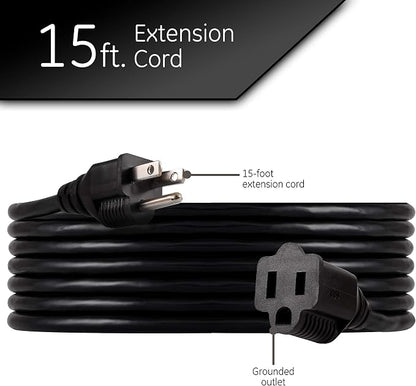 UltraPro Outdoor Extension Cord, 15 Ft, Heavy Duty Extension Cord, Double - Image 2