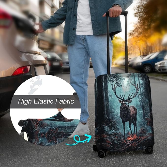 Luggage Cover Protector for 30-32 Inch Suitcases, TSA Approved Elastic Travel - Image 4