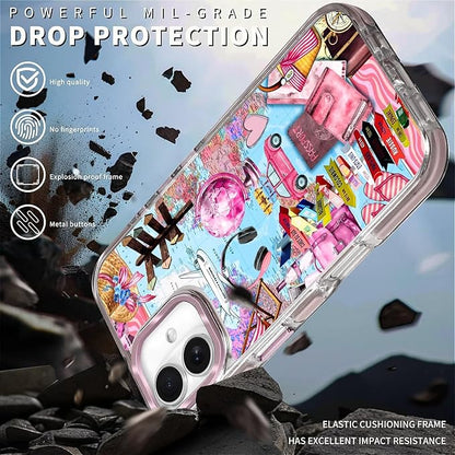 Case for iPhone 16, Cover Holiday Trip World Map Phone Case Design，for Women - Image 5