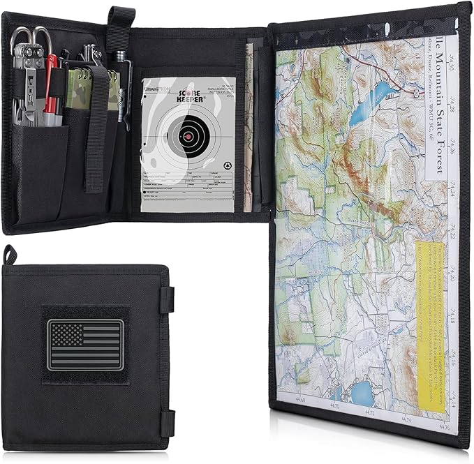 LIVANS Tactical Pouch Military Map Case Holder Army Foldable Map Storage Pouch by LIVANS