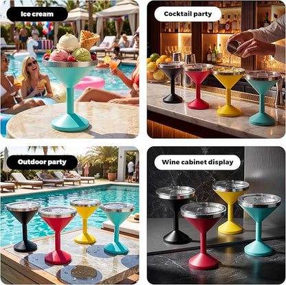 13oz Stainless Steel Martini Glass - Image 4