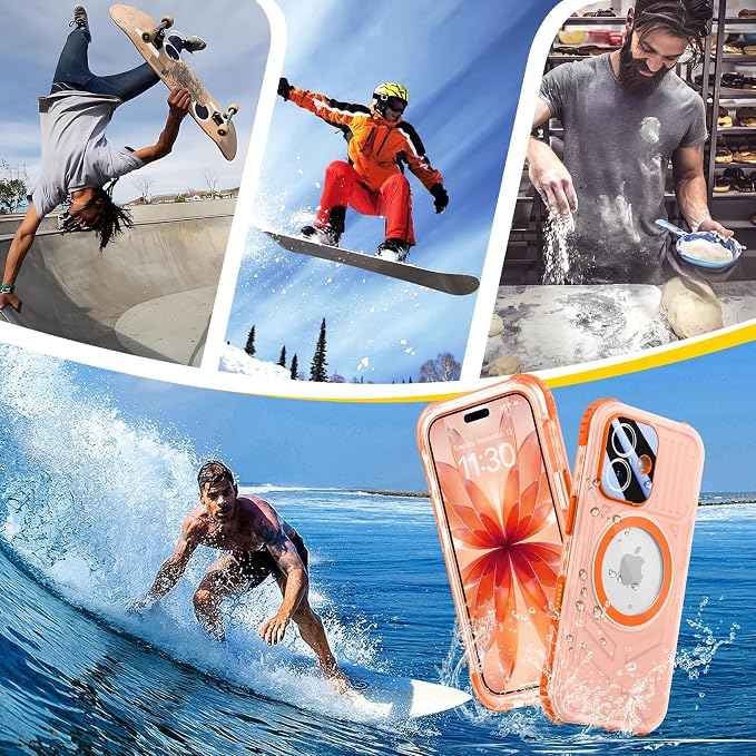 SPIDERCASE Magnetic for iPhone 17 Case Waterproof, 12FT Military Shockproof - Image 8
