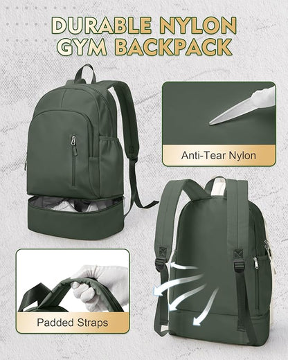 Gym Backpack for Women Men, Lightweight Gym Bag - Image 2